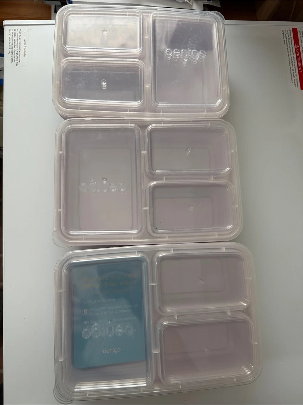Bentgo Clear Compartment Meal Prep Containers - Pack of 10